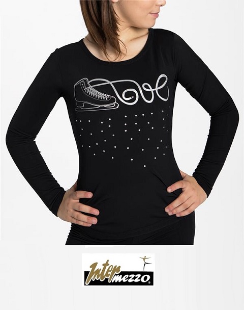 Intermezzo Eiskunstlauf-Top – Modell 6503 - Love