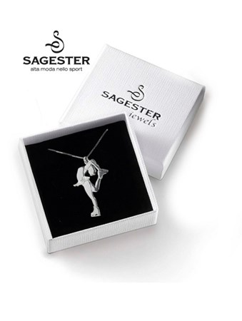 Sagester Anhänger / Halskette aus Silber – Mod. J003